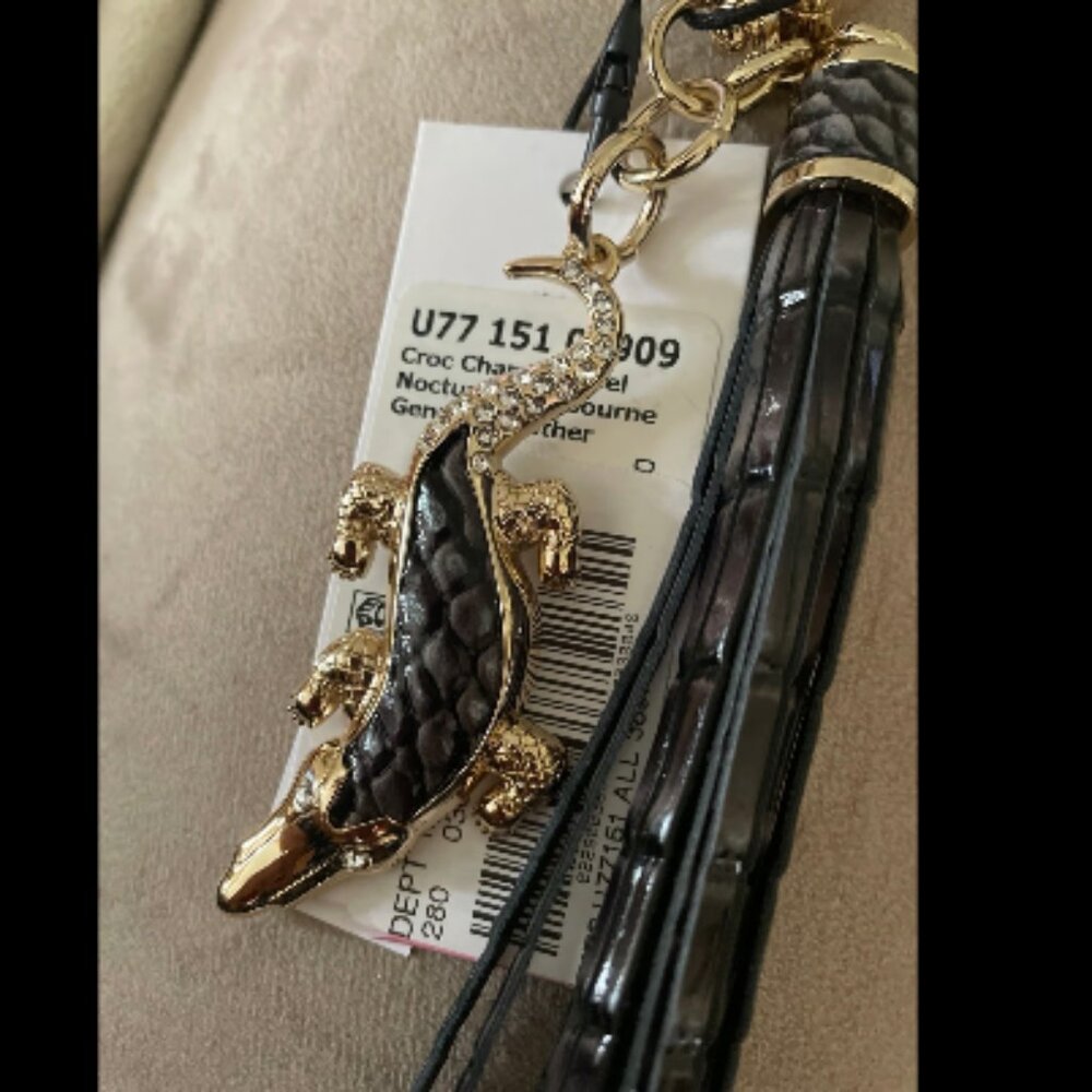 Brahmin.  NWT CROC Tassel Nocturnal Melbourne